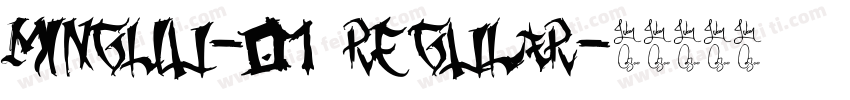 MingLiU-01 Regular字体转换